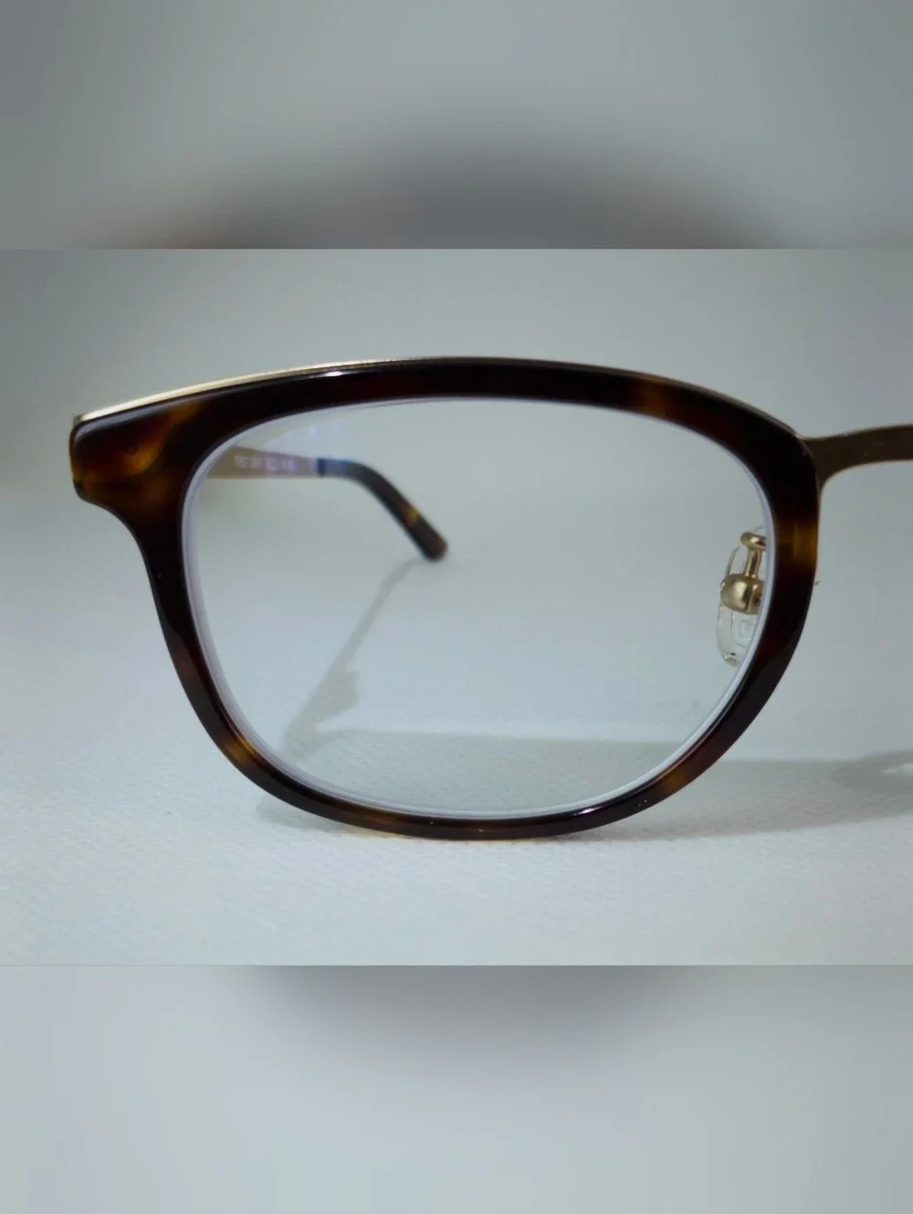 First Light. Tortoise Gold. Rectangular Eyewear. Petite